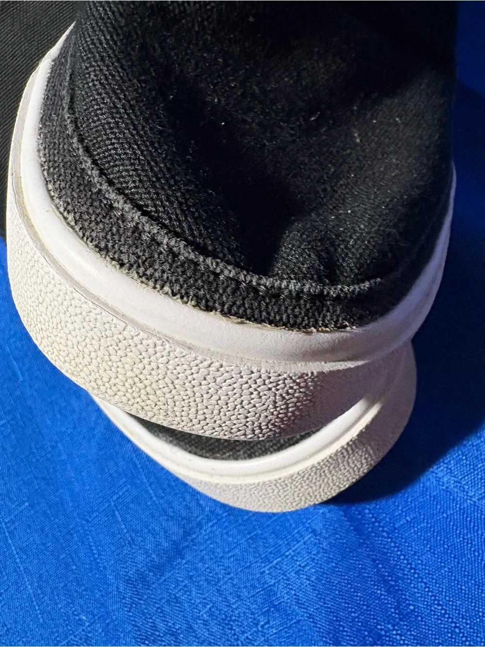 Nike Black Slip-On Canvas Sneakers with White Swoosh